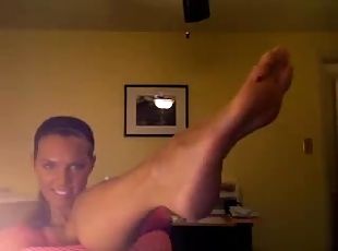 Western Woman shows Her Lovely Huge Nordic Feet in Foot Domination ...