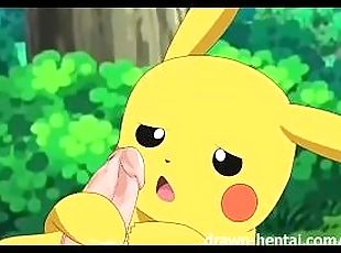 Pokemon Hentai - Jessie vs Ash and Pikachu