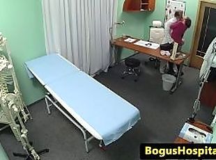 Real amateur licked out by her doctor