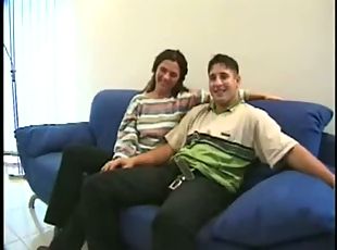 Hot couple talk about what they like to do in bed