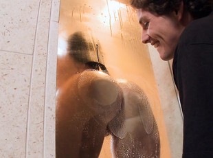 домашно-порно, душ