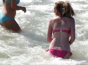 Bikini Beach Teen with big tits Spy Voyeur 2