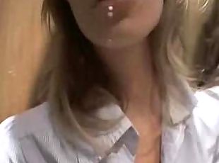 Amateur French Blonde anal