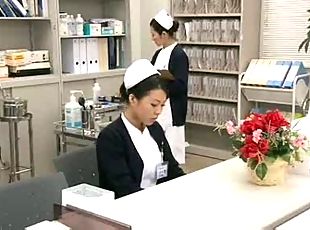 infirmière, public, japonais, hôpital