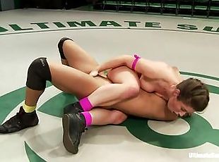 Wrestling and pussy fingering