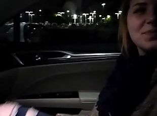 BROOKE - Beautiful teen singer suck and fuck fat old man in a parking lot