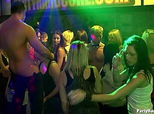 Lucky dudes are coping up nicely with horny girls in the party at t...