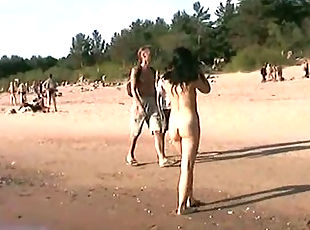 nudista, praia