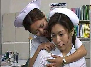 infirmière, japonais, baisers