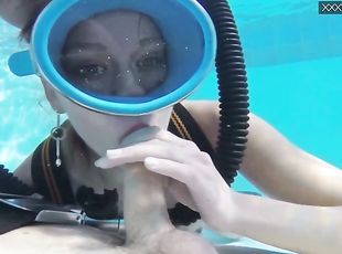 medence, víz-alatt