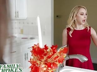 FamilyStrokes - Small Tits Teen Gets Stuffed And Fucked At Family Orgy