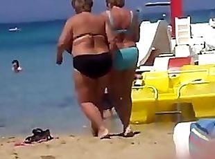 старушки, большие-и-толстые, на-пляже
