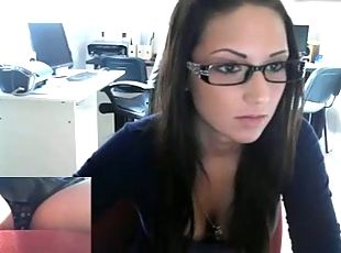 onani, kontor, webcam, ungarsk