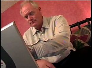 Old man and School Girl having interesting Cyber Sex