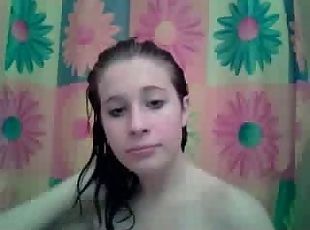 mastubasi, amatir, webcam, mandi-shower