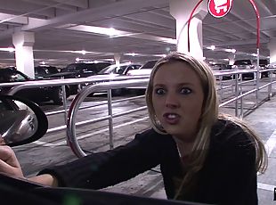 Parking lot pickup of a big ass and little tits babe he fucks