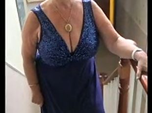 Super sexy granny in various dresses (slideshow)