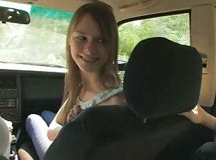 Threesome in the car