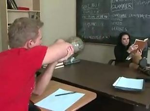 Slutty Teacher Fucks During Detention