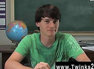 Twinks XXX Jeremy Sommers is seated at a desk and an interview is being
