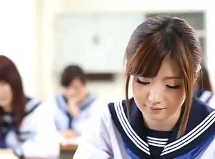 étudiante, japonais, point-de-vue, innocent
