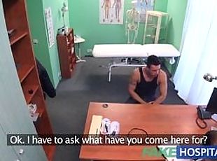 FakeHospital Kinky nurse helps patient ejaculate by sucking and fuc...