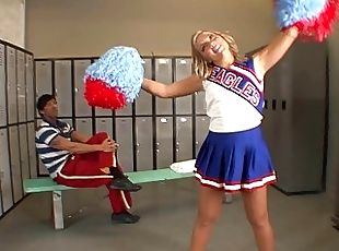 cheerleader, skjønn, uniform