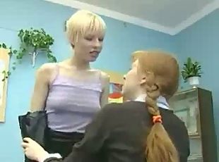 ruso, profesora, babes, lesbiana, adolescente, pelirroja