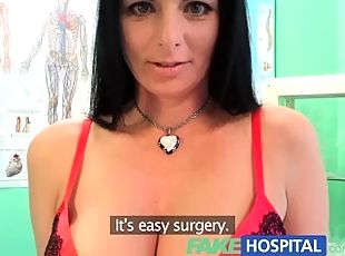 FakeHospital Busty sexy milf gets fucked on the examining table aft...