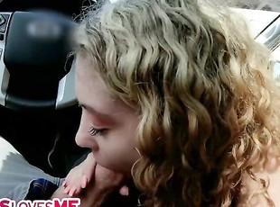 SisLovesMe - Curly Haired Cutie Gets Fucked By Big Dick Stepbrother