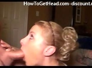 Hot Wife Blowjob with Epic Facial and Swallow