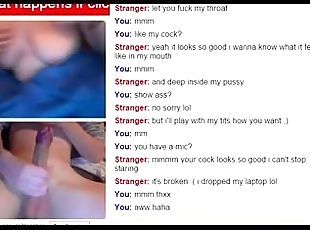 Omegle 7 horny girl playing with her tits via 720CAMS.COM