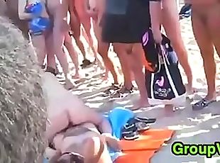 Horny People Fucking At The Beach