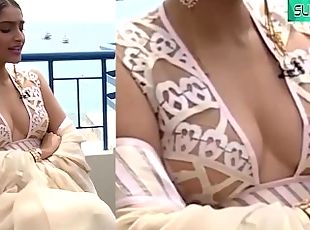 Sonam Kapoor Hottest Milky Boobs Show Almost Naked XXX Very Sexy Video