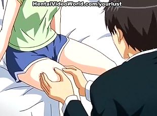 Nice anime teen Hyouka is fucked and satisfied in hot Hentai sex video