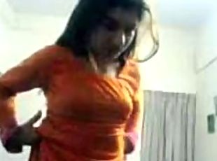 Young Paki Girl in Orange Shalwar fucked by 4 inch Paki Boy Dick