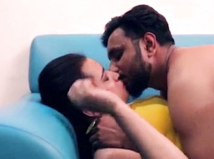 cute young Indian couple enjoying sex in hotel