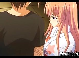 Busty hentai chick gets banged
